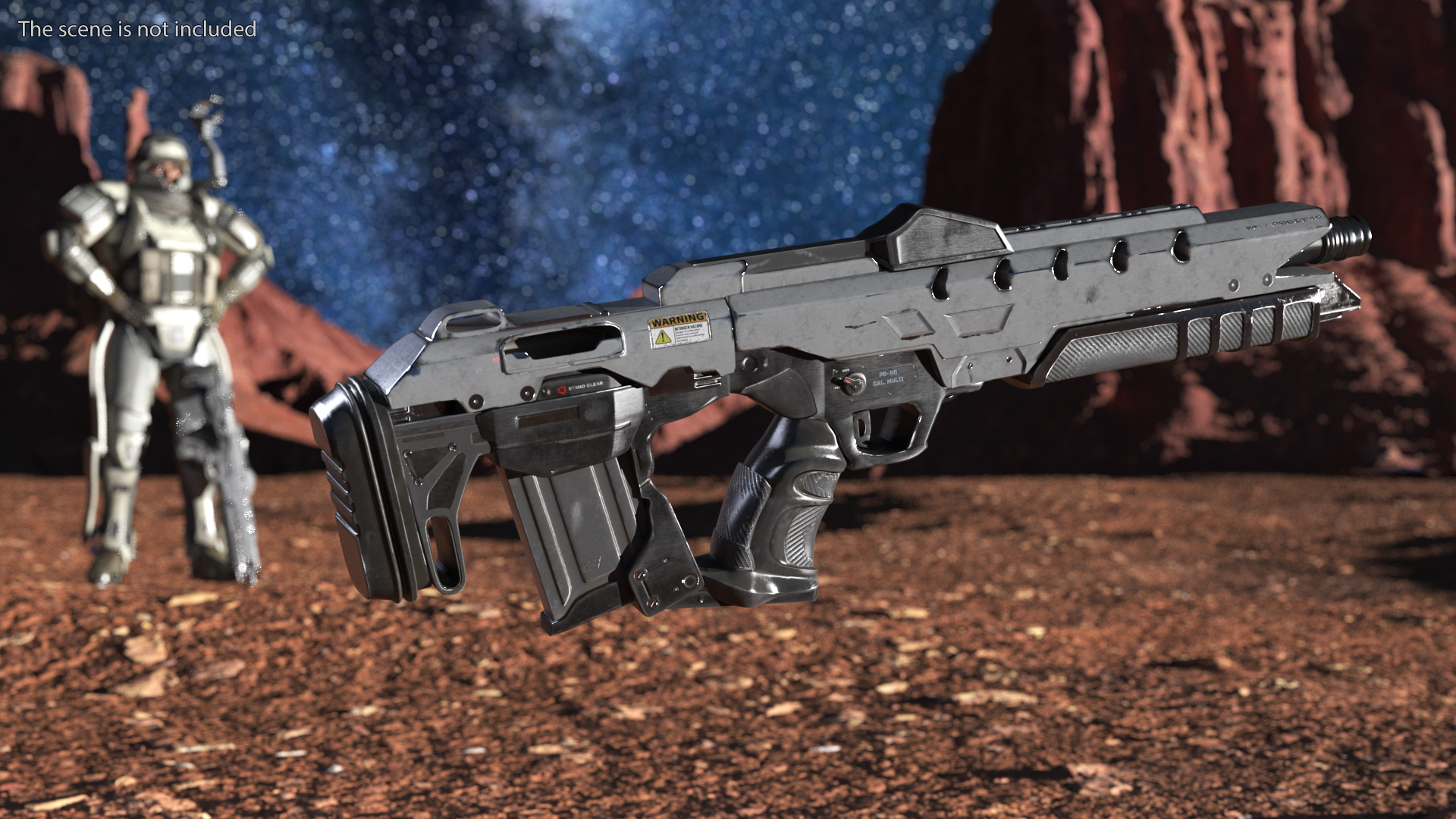 3D Sci-Fi Weapon model