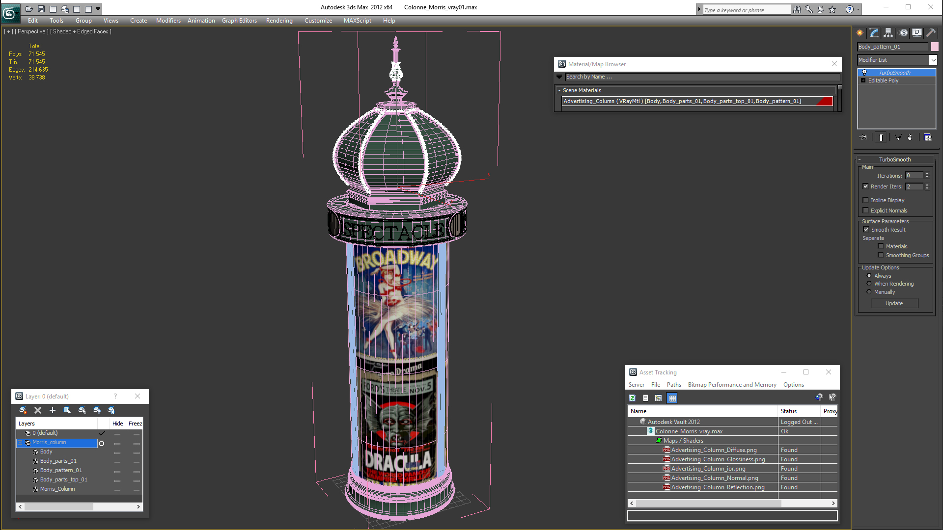 3D Morris Column model