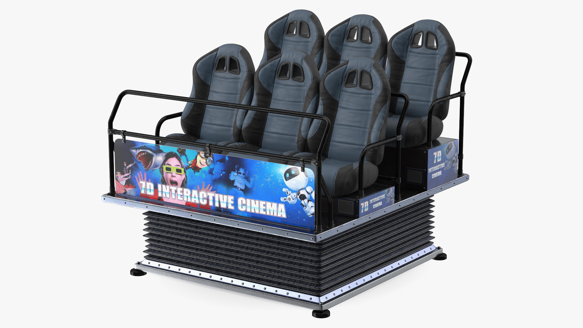 3D Virtual Reality Game Machine 7D Cinema model