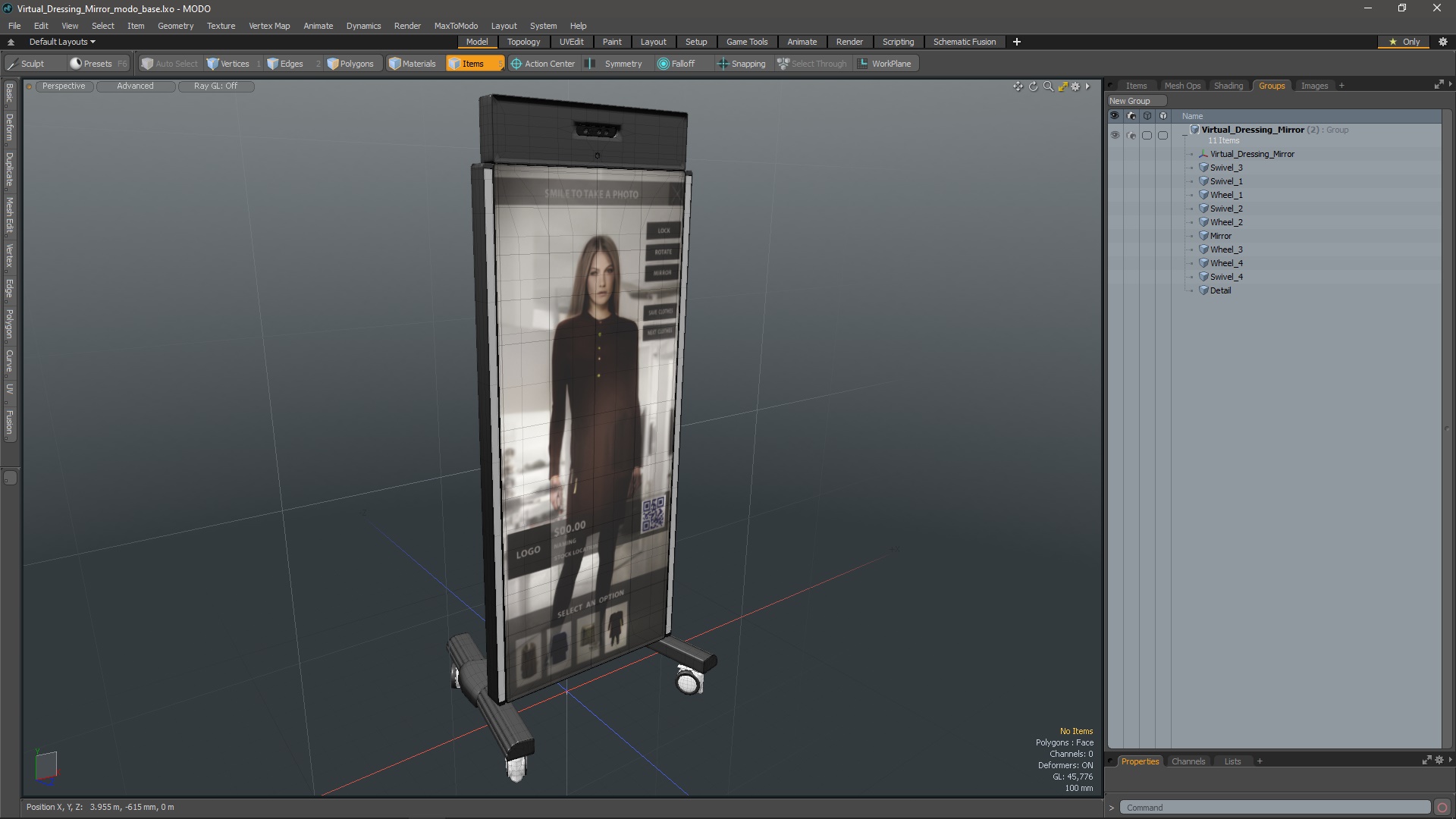 3D Virtual Dressing Mirror model