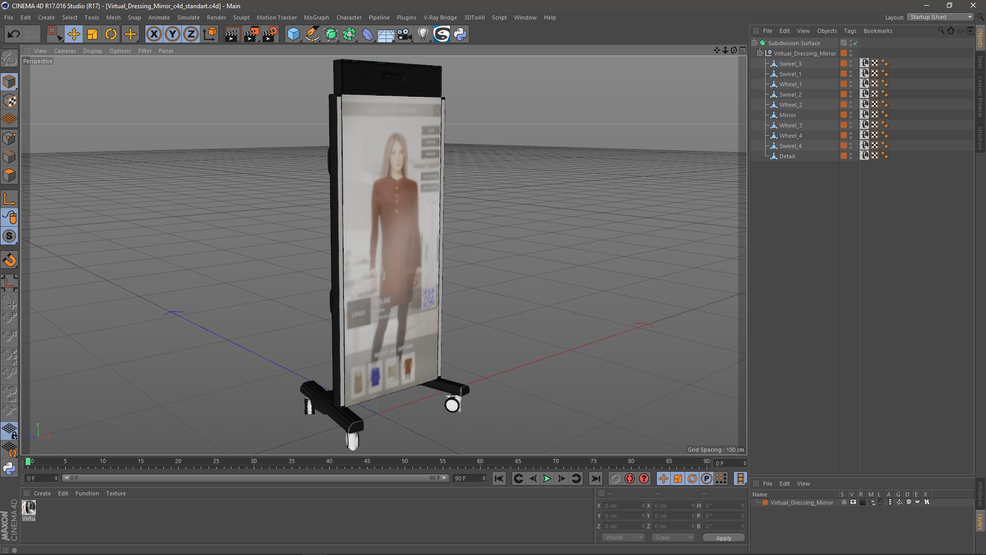 3D Virtual Dressing Mirror model