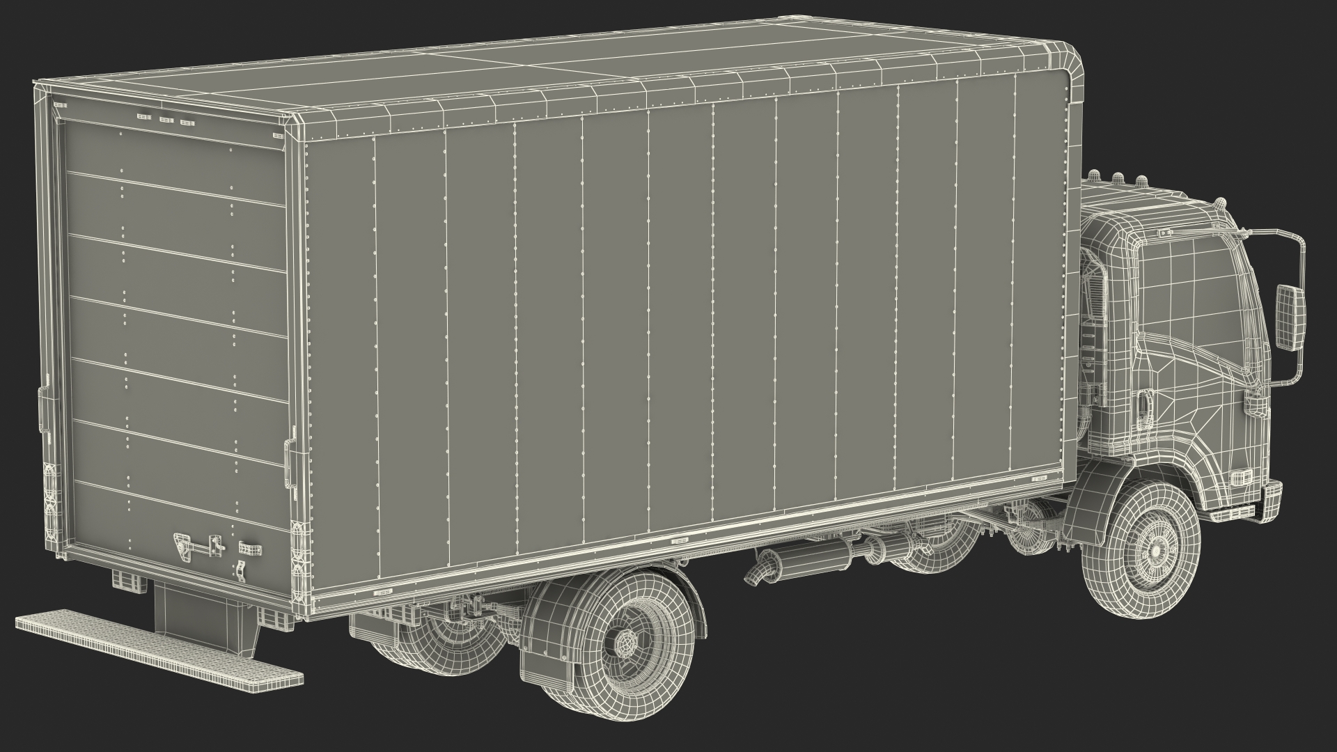 Freight Scanner HCVG with Isuzu Truck Rigged 3D model