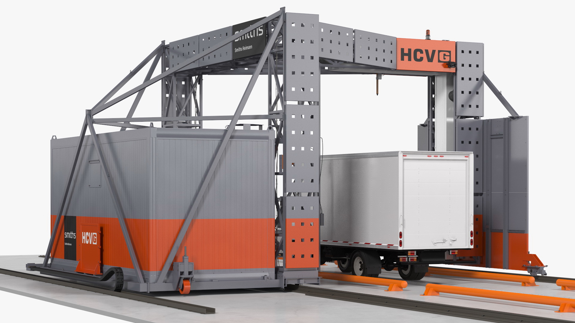 Freight Scanner HCVG with Isuzu Truck Rigged 3D model