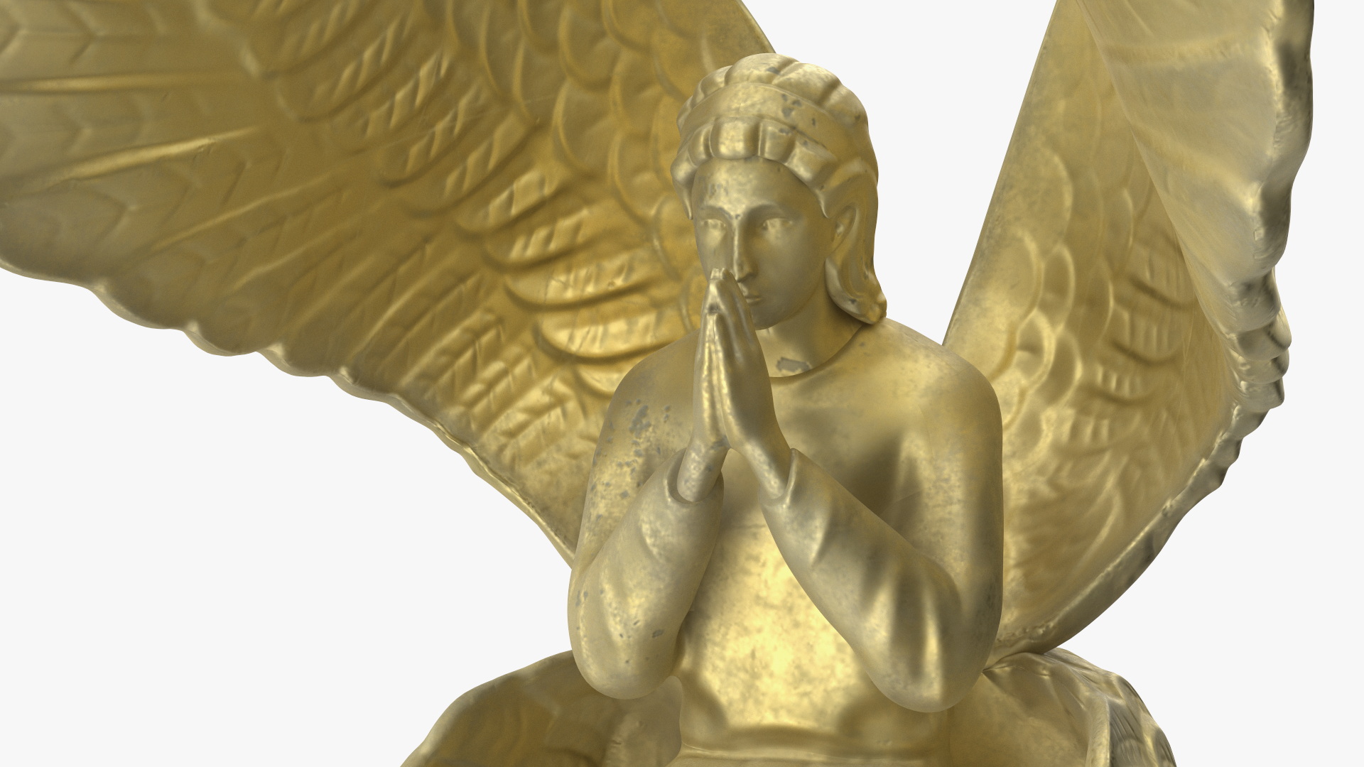 3D Praying Seraph Figure