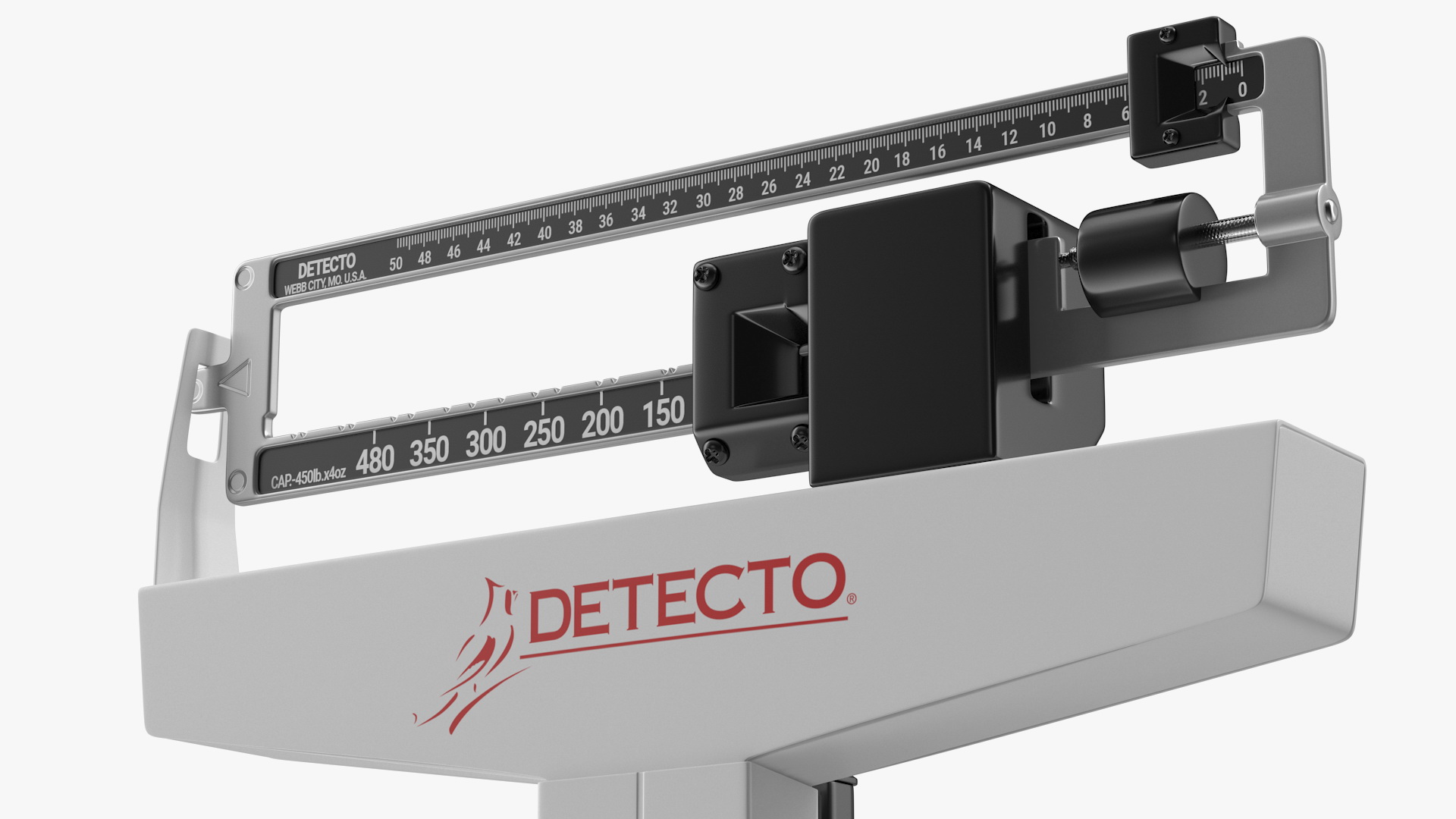 3D model Detecto Weigh Beam Scale with Height Rod