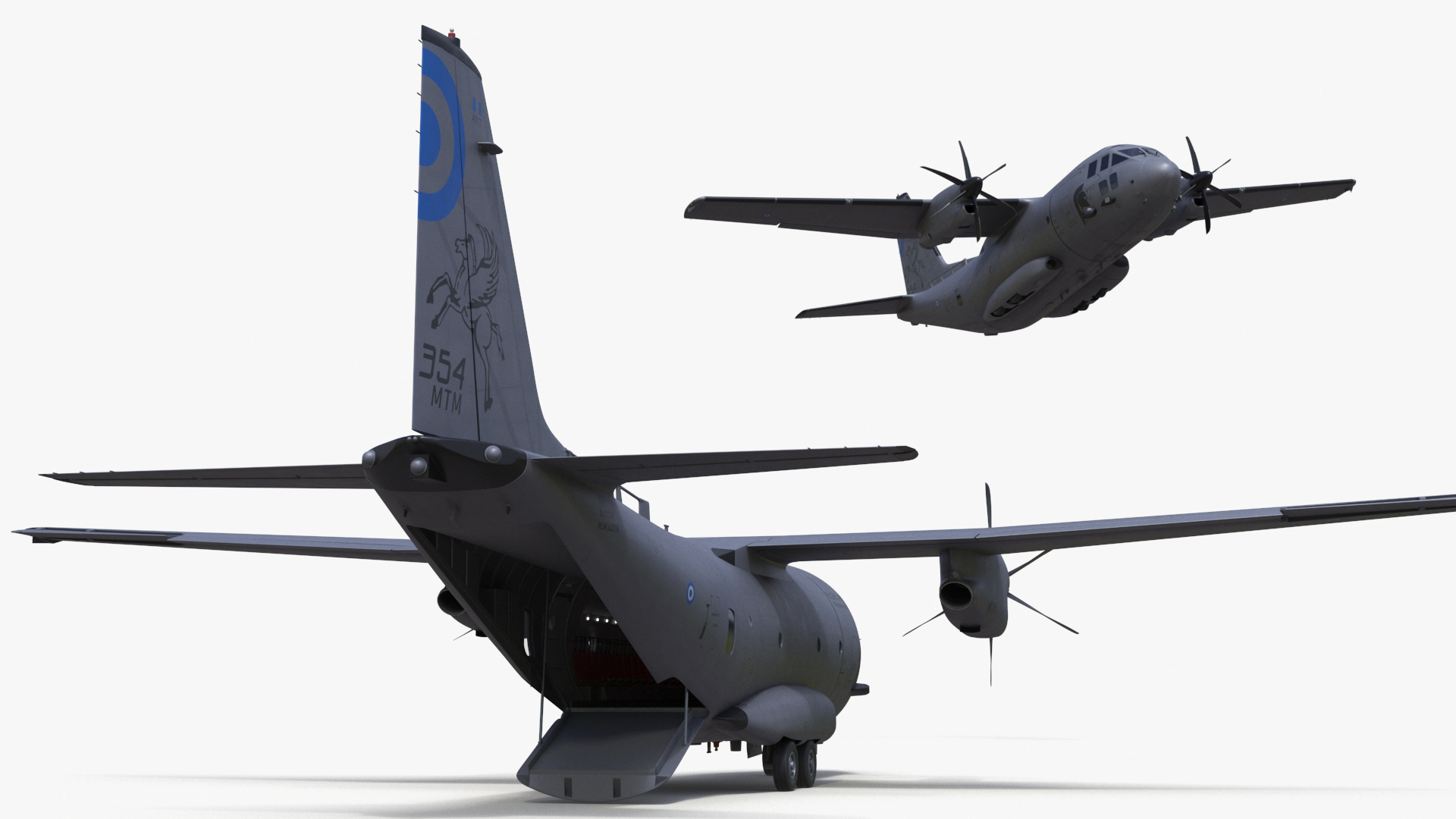 Alenia C-27J Spartan Greece Flight 3D model