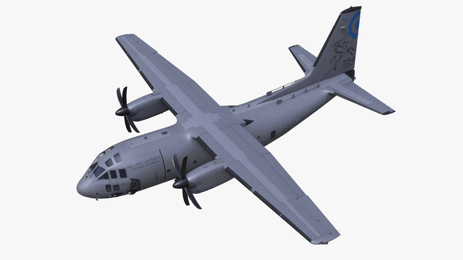 Alenia C-27J Spartan Greece Flight 3D model