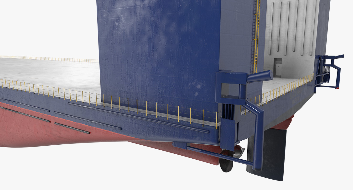 Heavy Lift Vessel Rigged 3D model