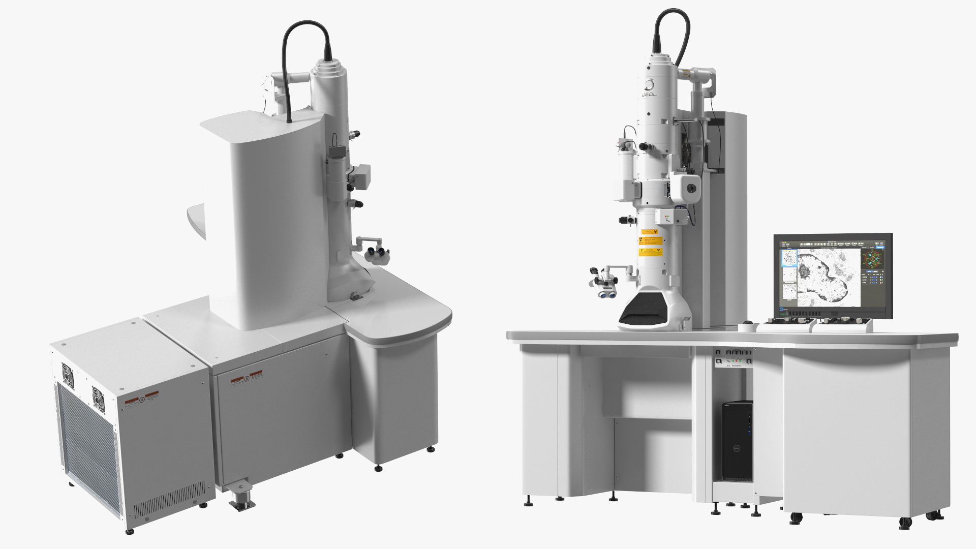 Transmission Electron Microscope JEOL With Control System 3D