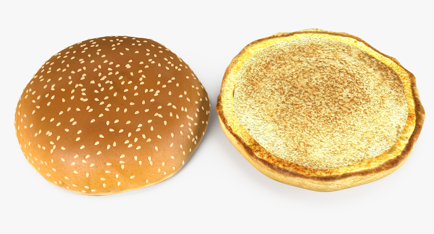 3D Hamburger Bun model