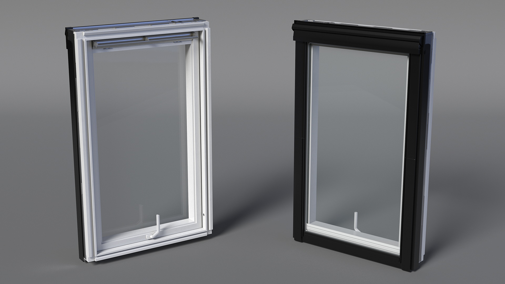 Roof Window Open 118 x 188 cm 3D model