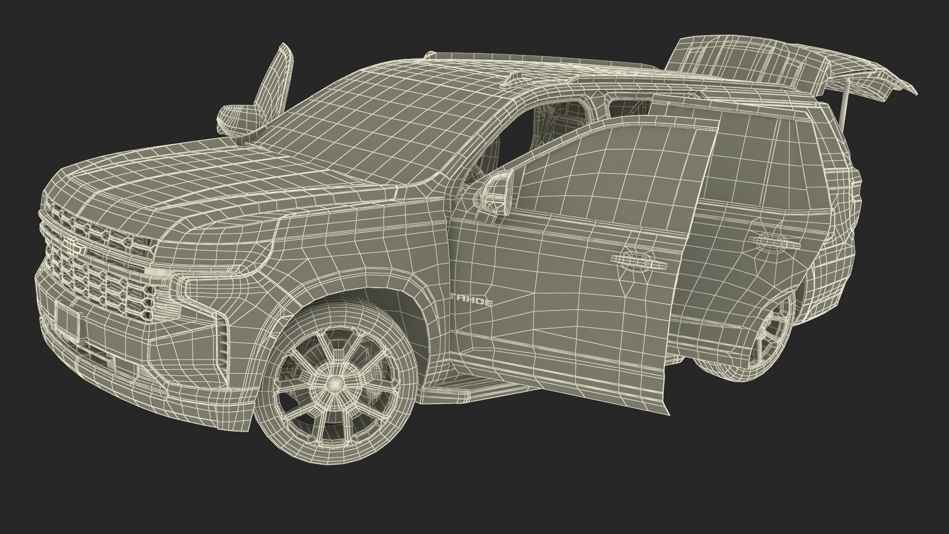 Chevrolet Tahoe 2024 Rigged 3D