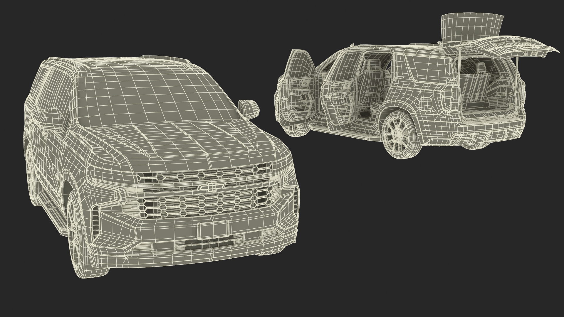 Chevrolet Tahoe 2024 Rigged 3D