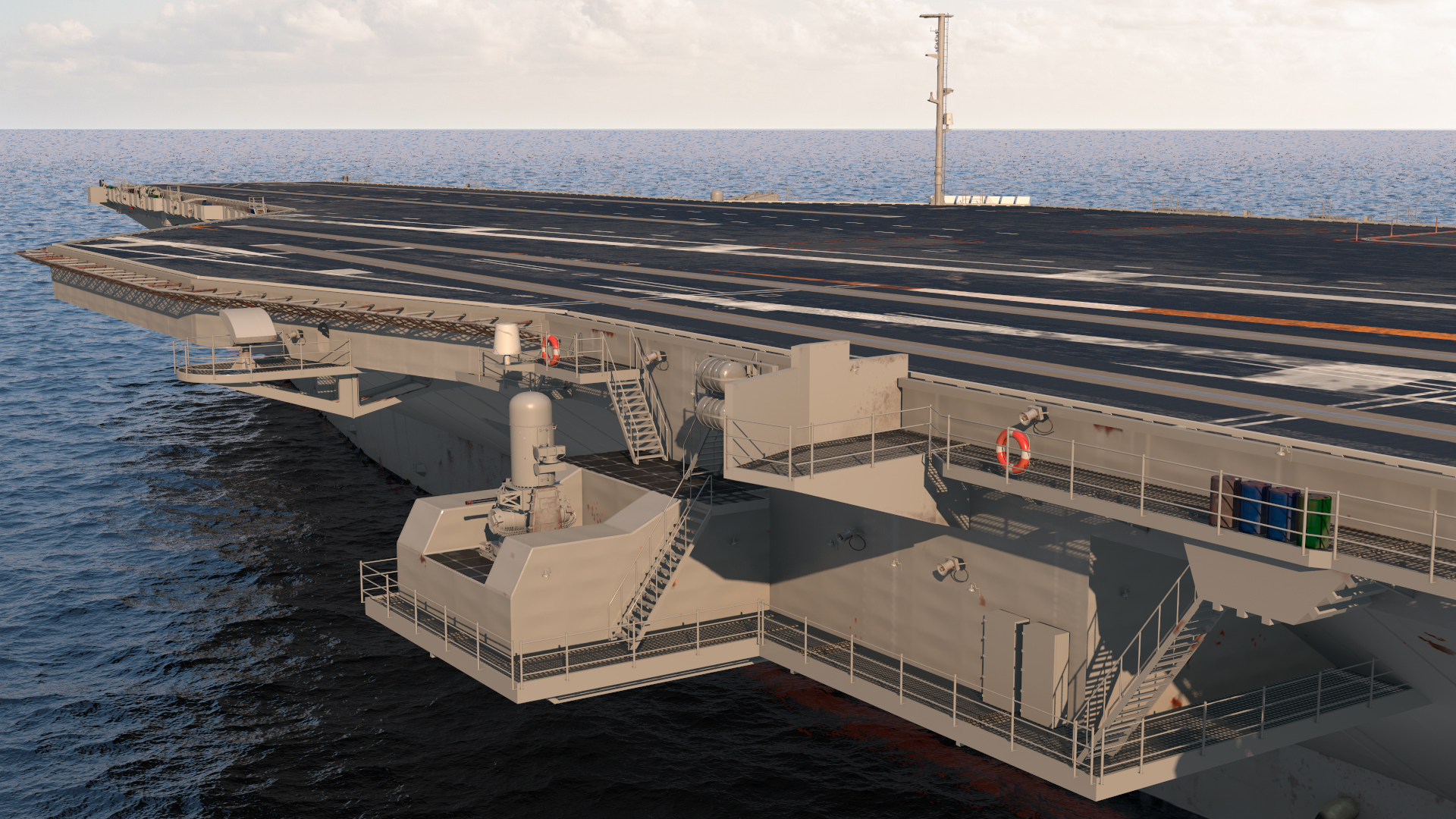 USS Gerald Ford CVN 78 Rigged 3D model