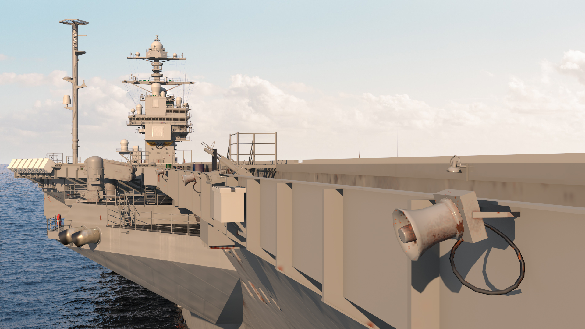 USS Gerald Ford CVN 78 Rigged 3D model