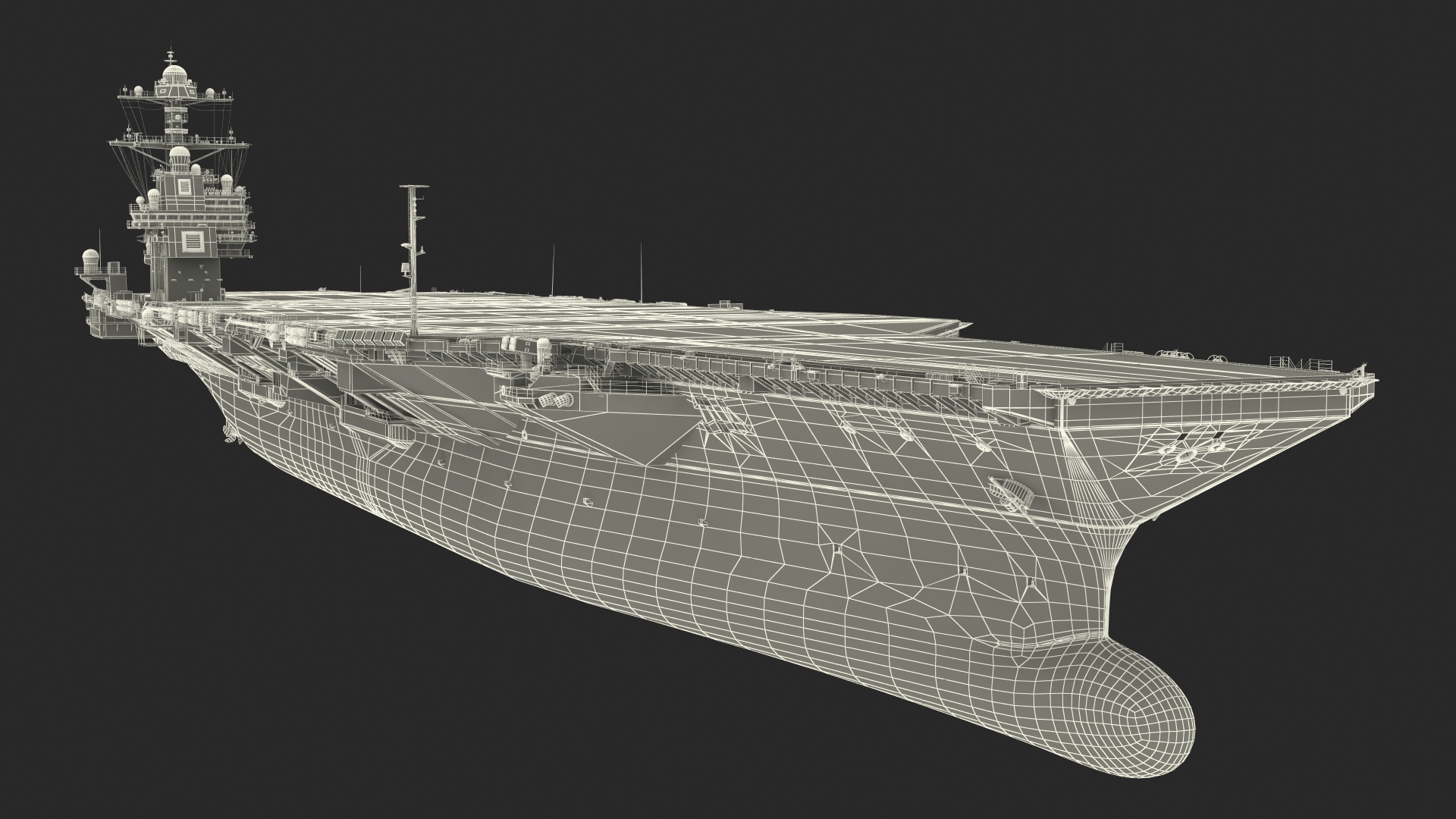 USS Gerald Ford CVN 78 Rigged 3D model