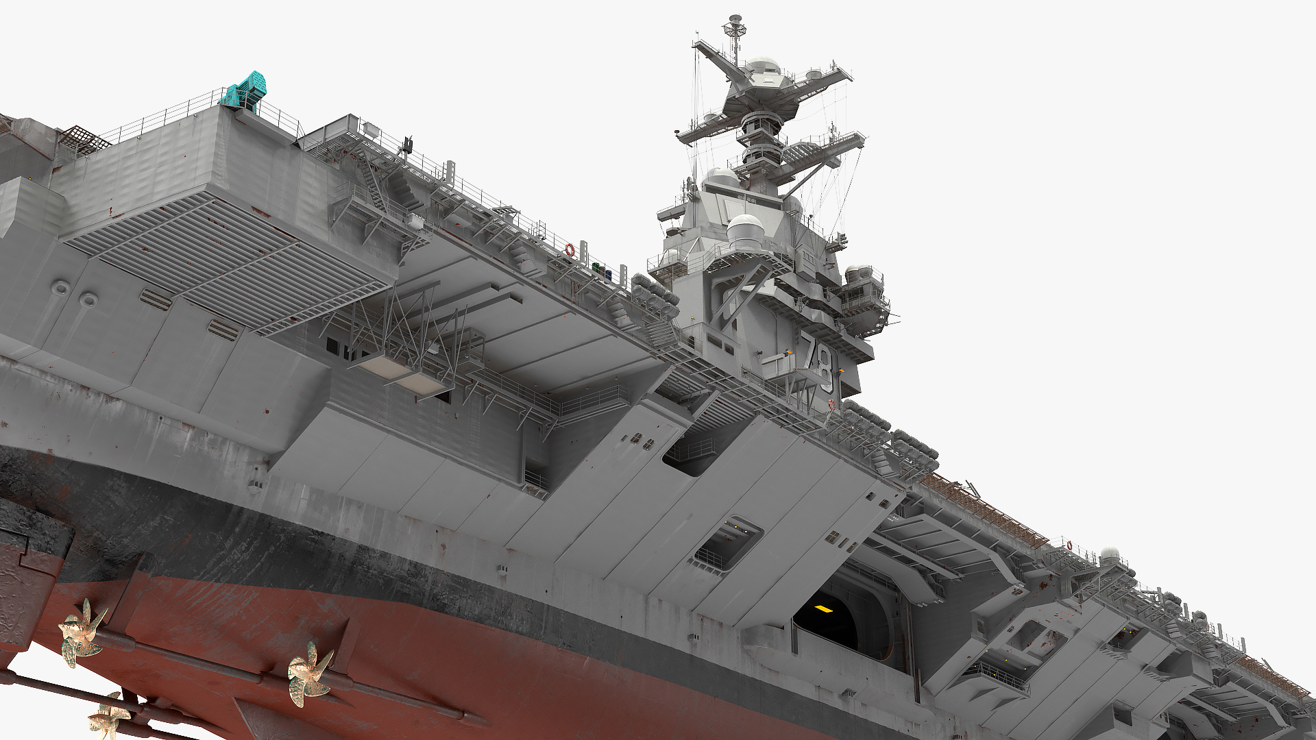 USS Gerald Ford CVN 78 Rigged 3D model