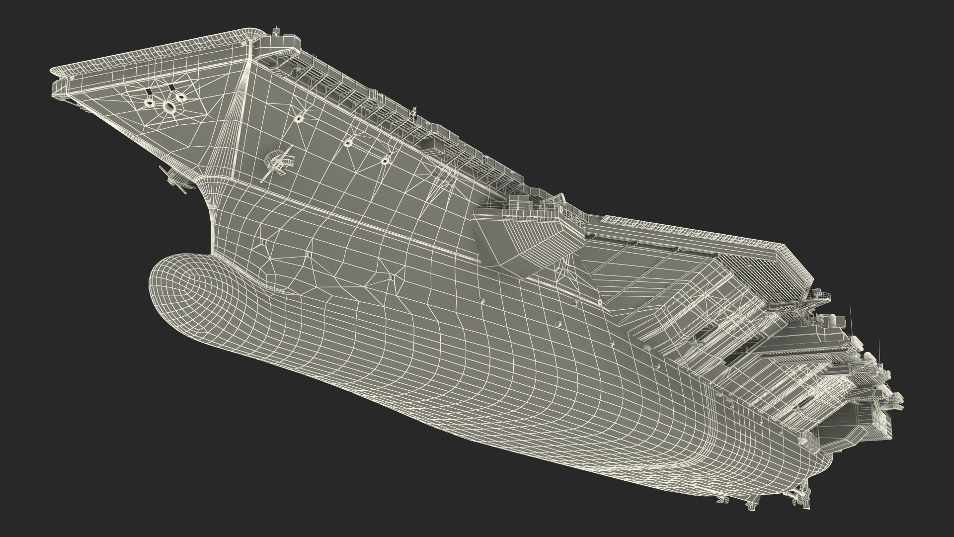 USS Gerald Ford CVN 78 Rigged 3D model