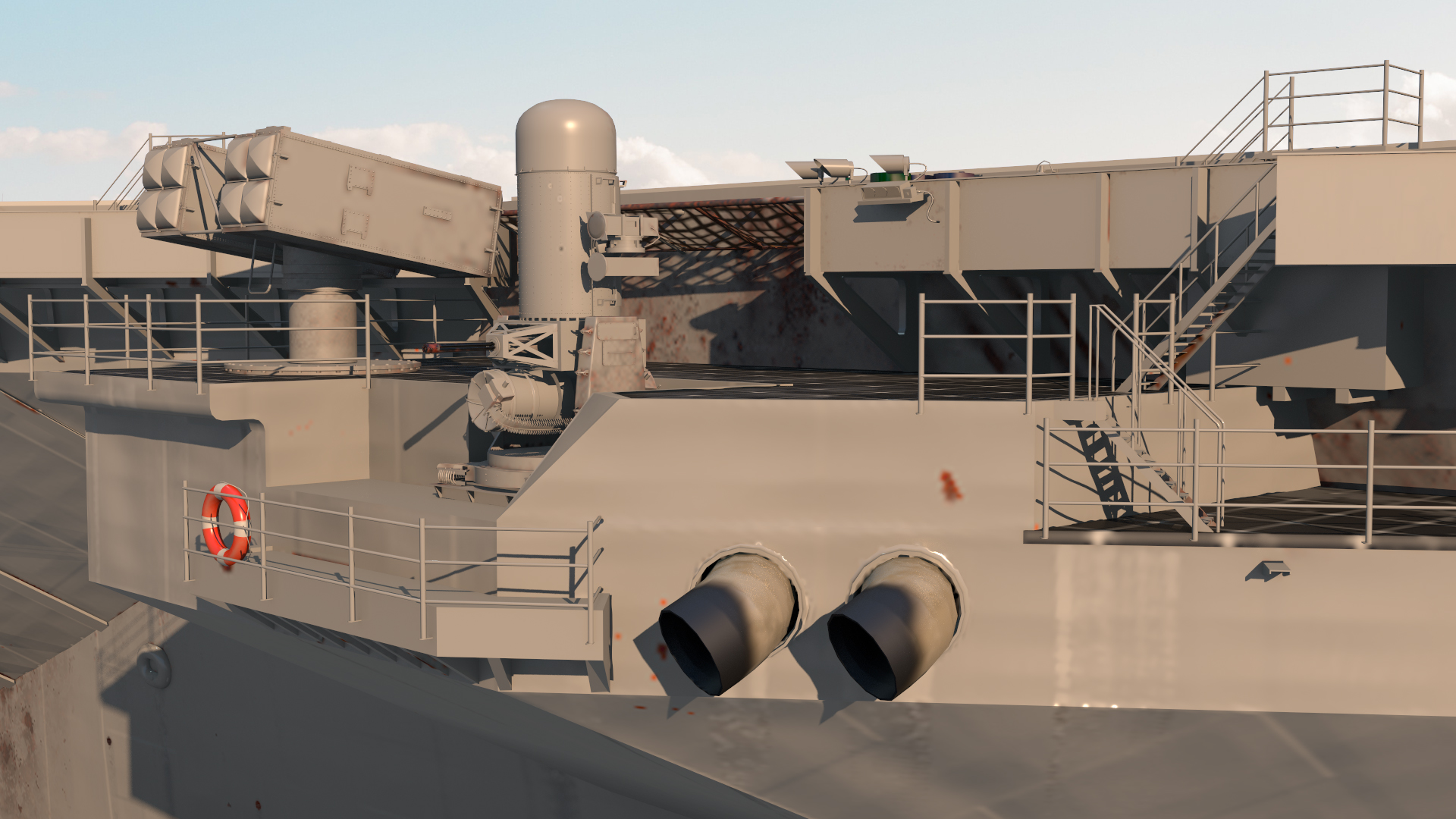 USS Gerald Ford CVN 78 Rigged 3D model