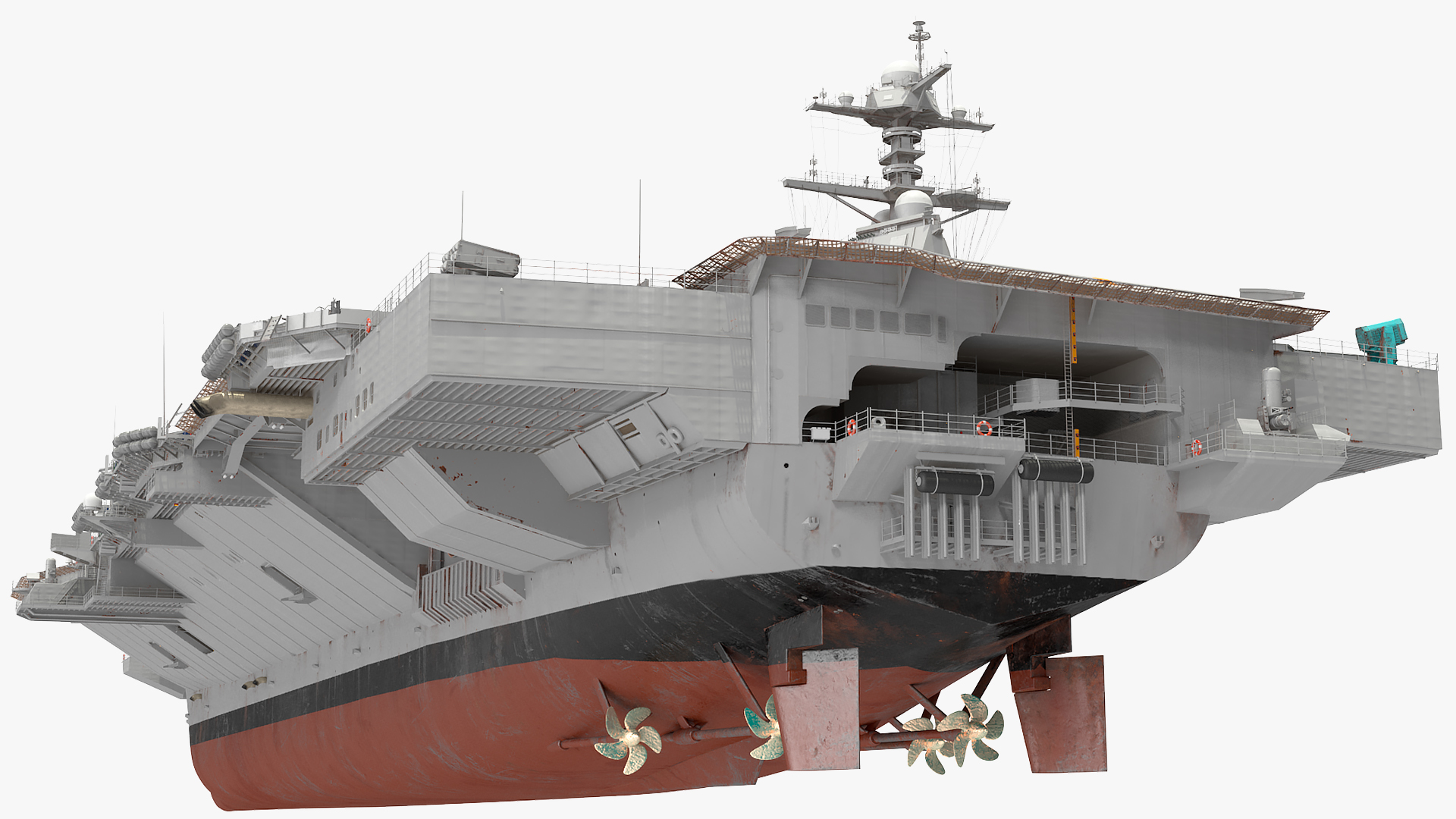 USS Gerald Ford CVN 78 Rigged 3D model