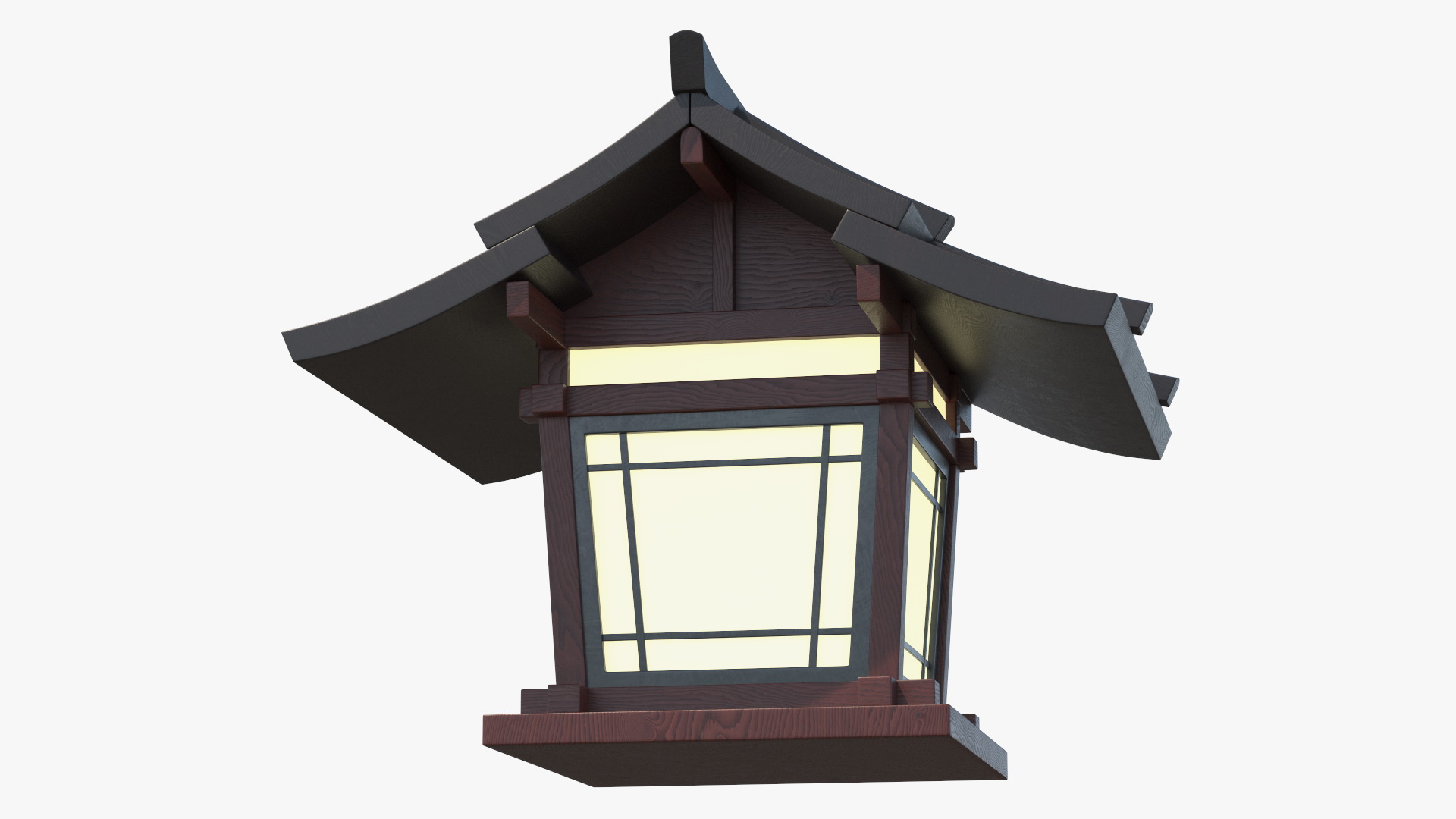 3D Small Japanese Street Lamp