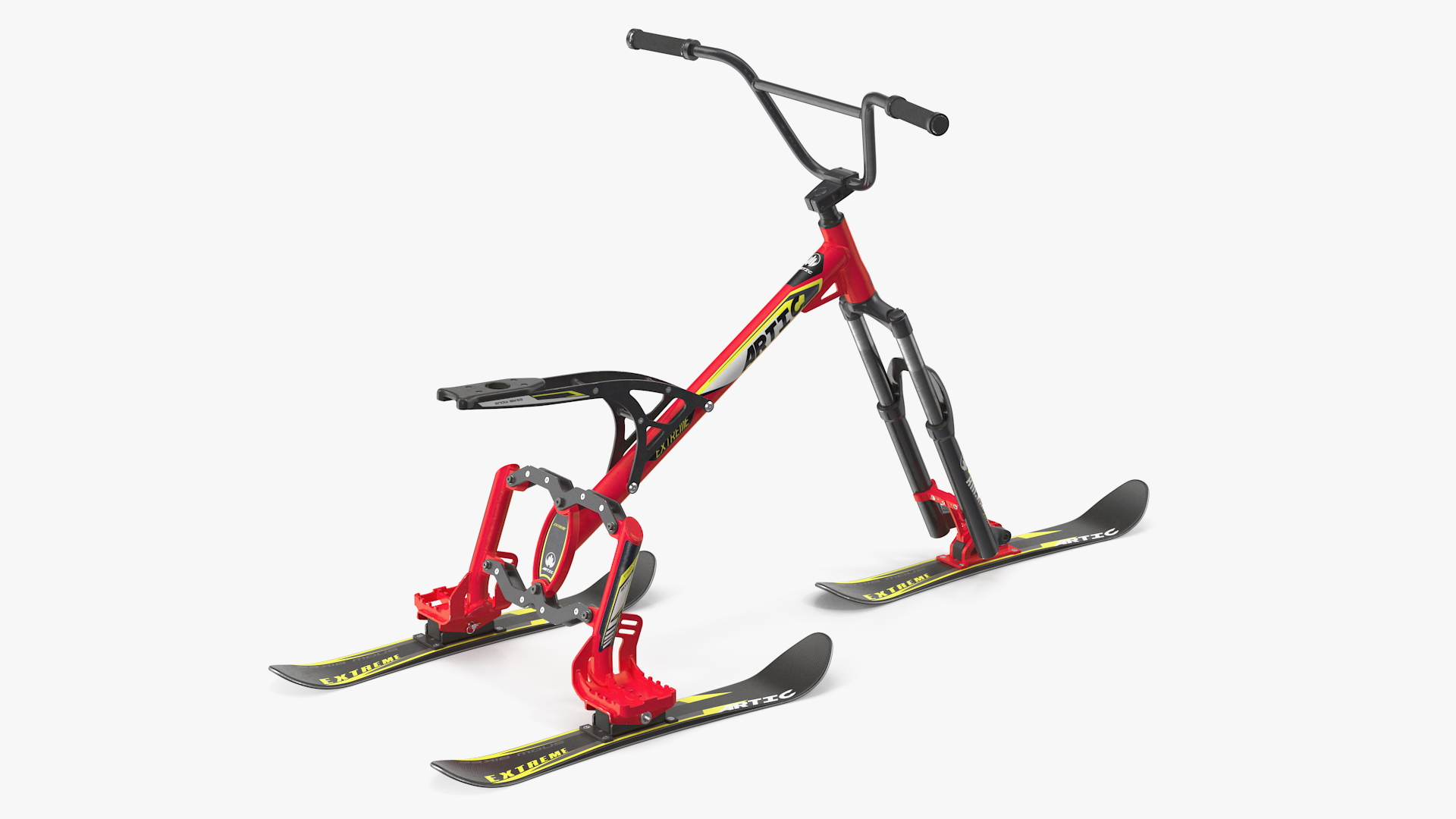 Snow Bike Artic Rigged 3D