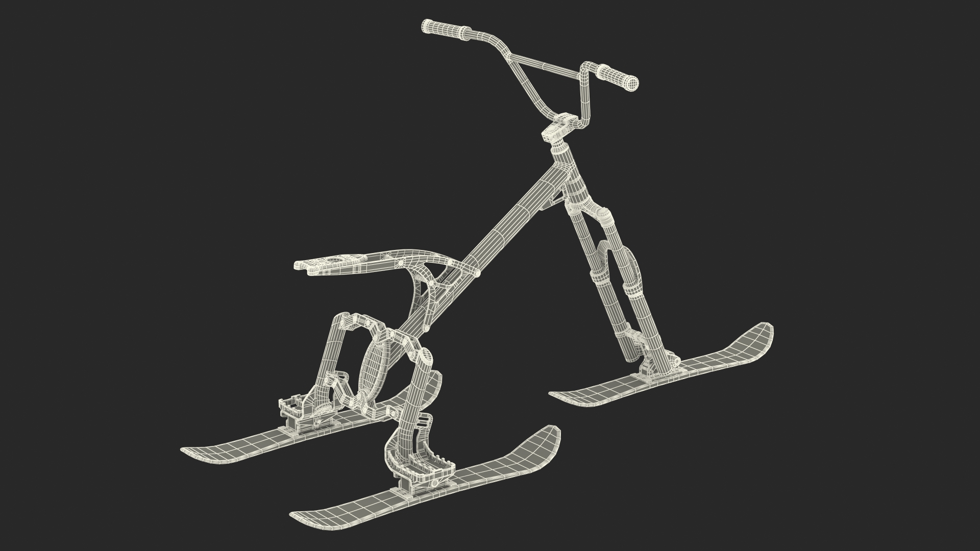 Snow Bike Artic Rigged 3D