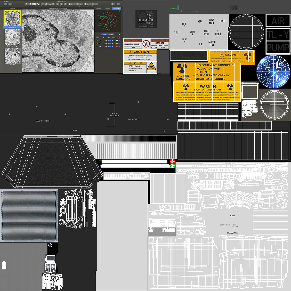 3D model Generic Transmission Electron Microscope