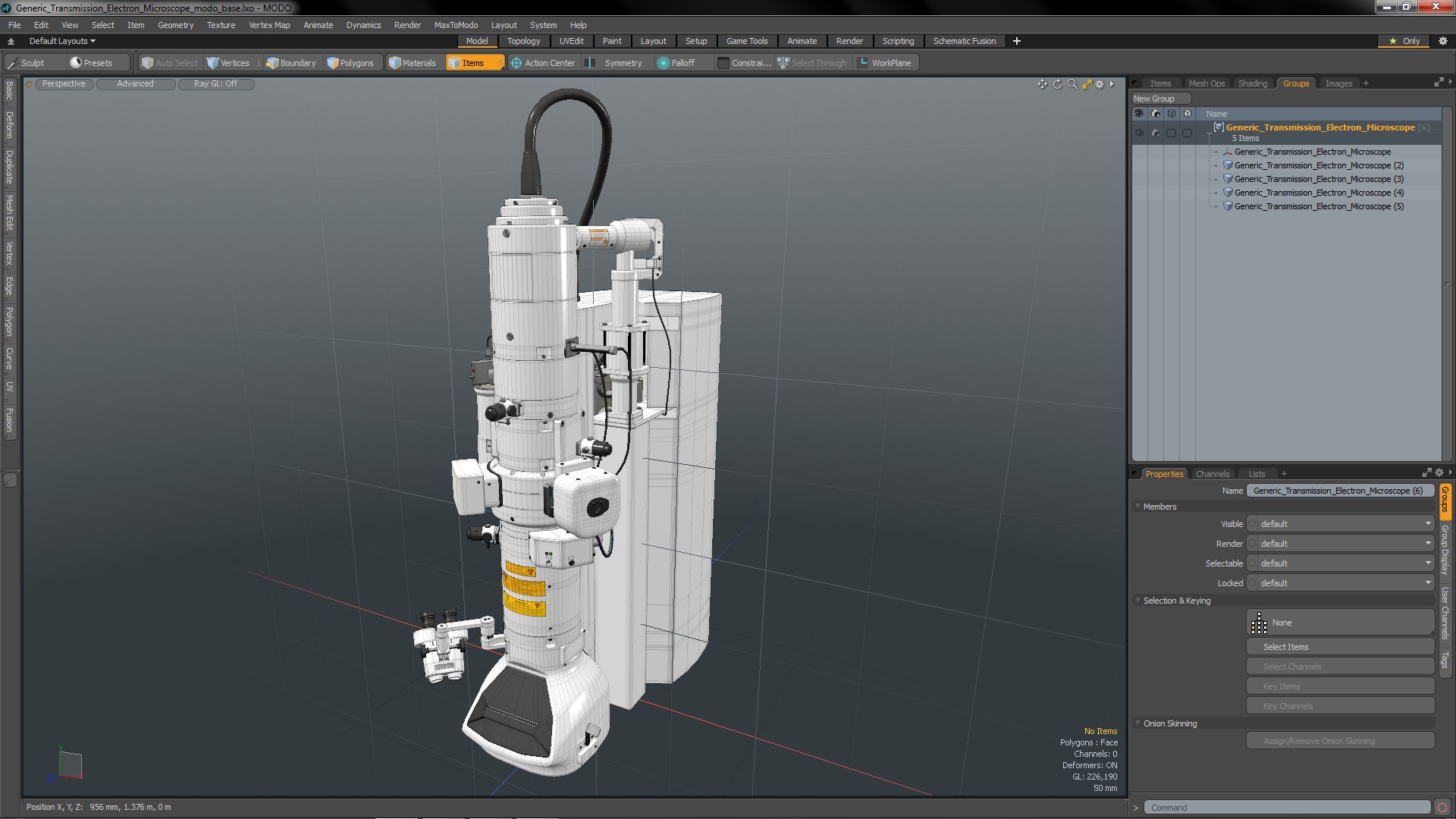 3D model Generic Transmission Electron Microscope