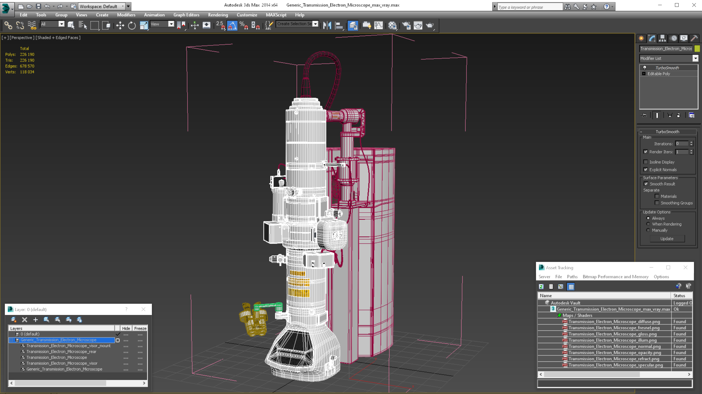 3D model Generic Transmission Electron Microscope