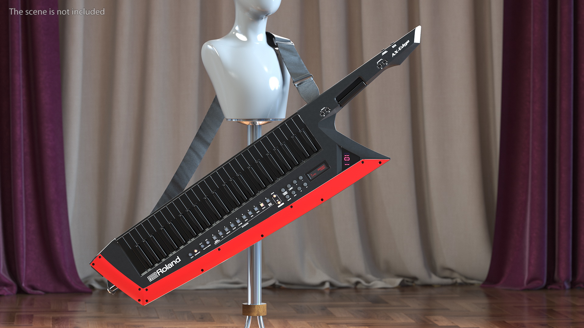 Black Keytar Roland AX Edge 3D