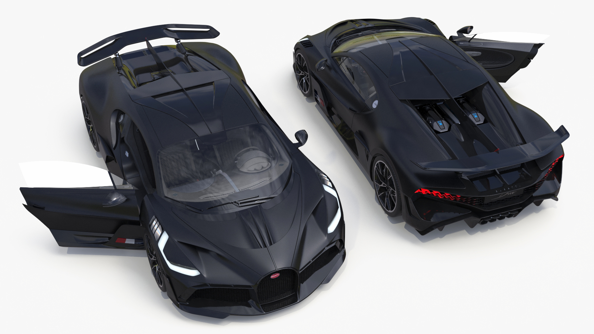 3D model Bugatti Divo Black Rigged