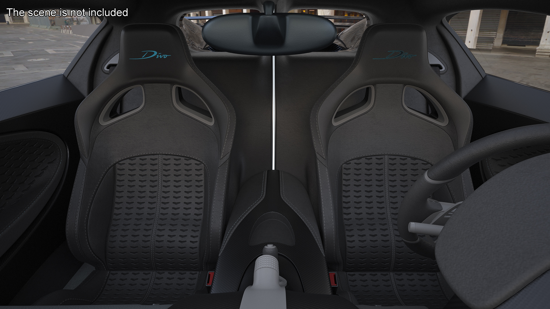 3D model Bugatti Divo Black Rigged