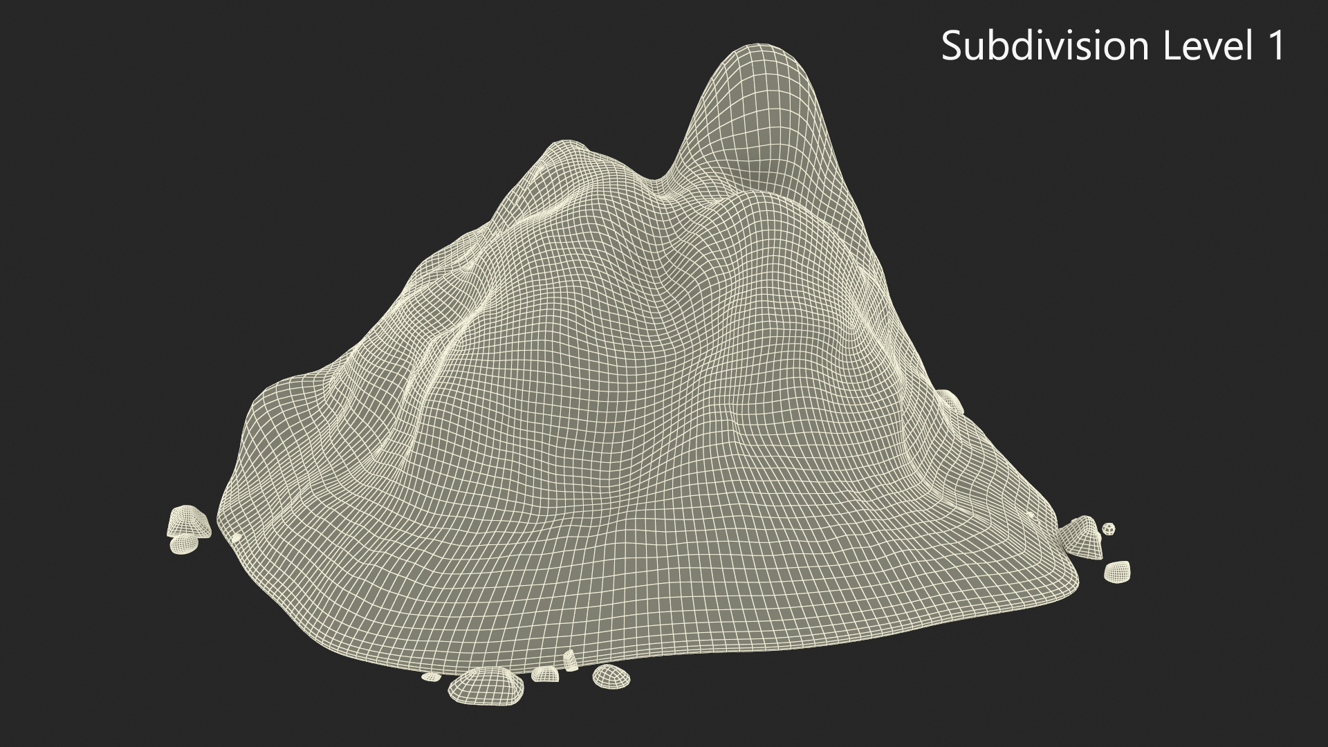 3D Snow Pile Set model