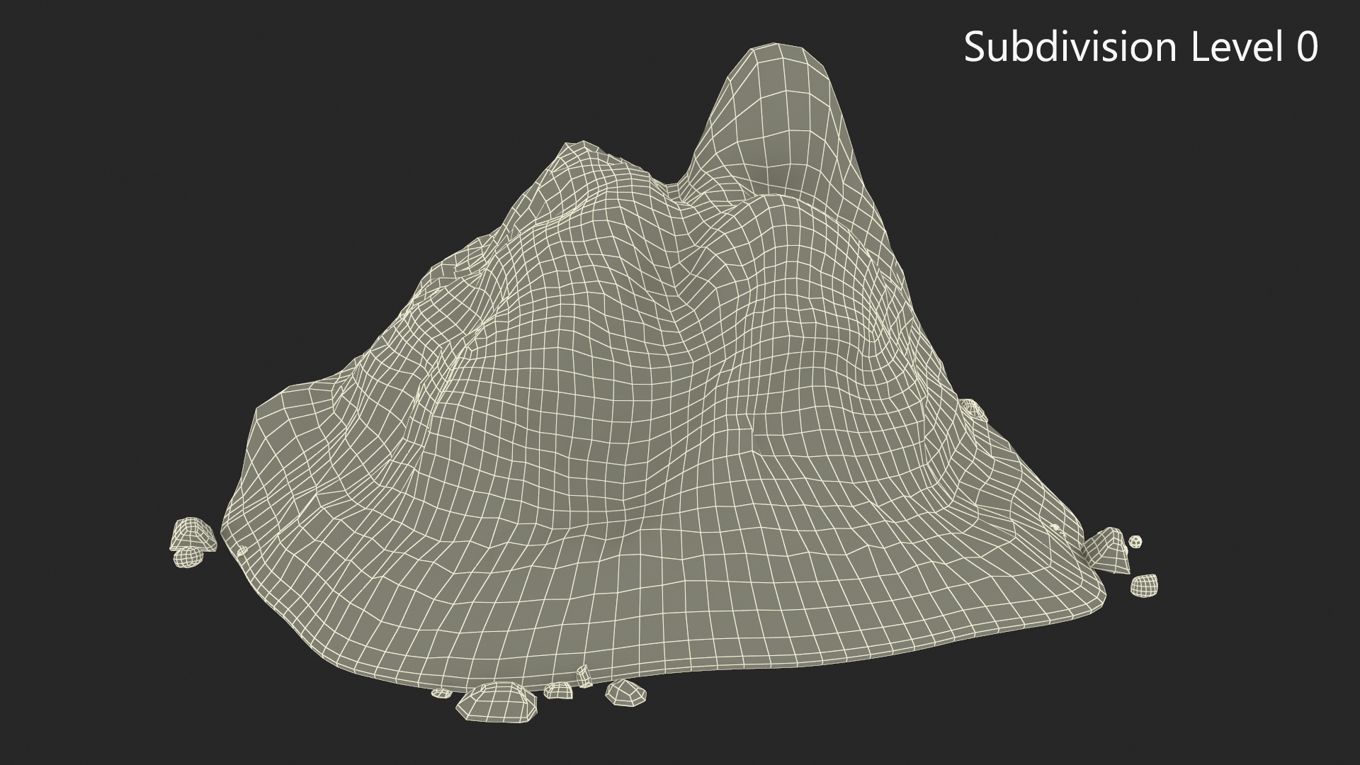 3D Snow Pile Set model