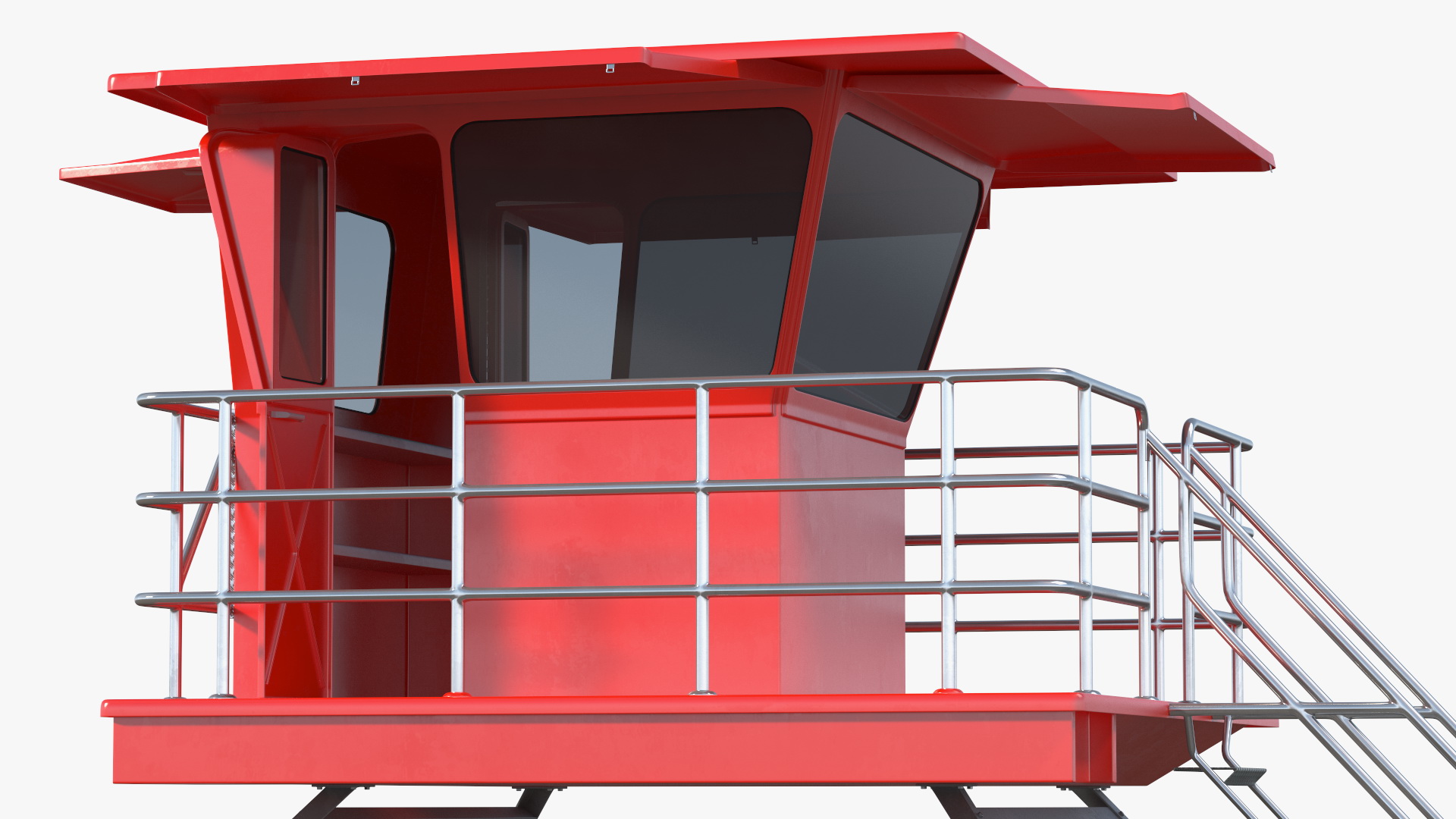 Red House Lifeguard 3D model