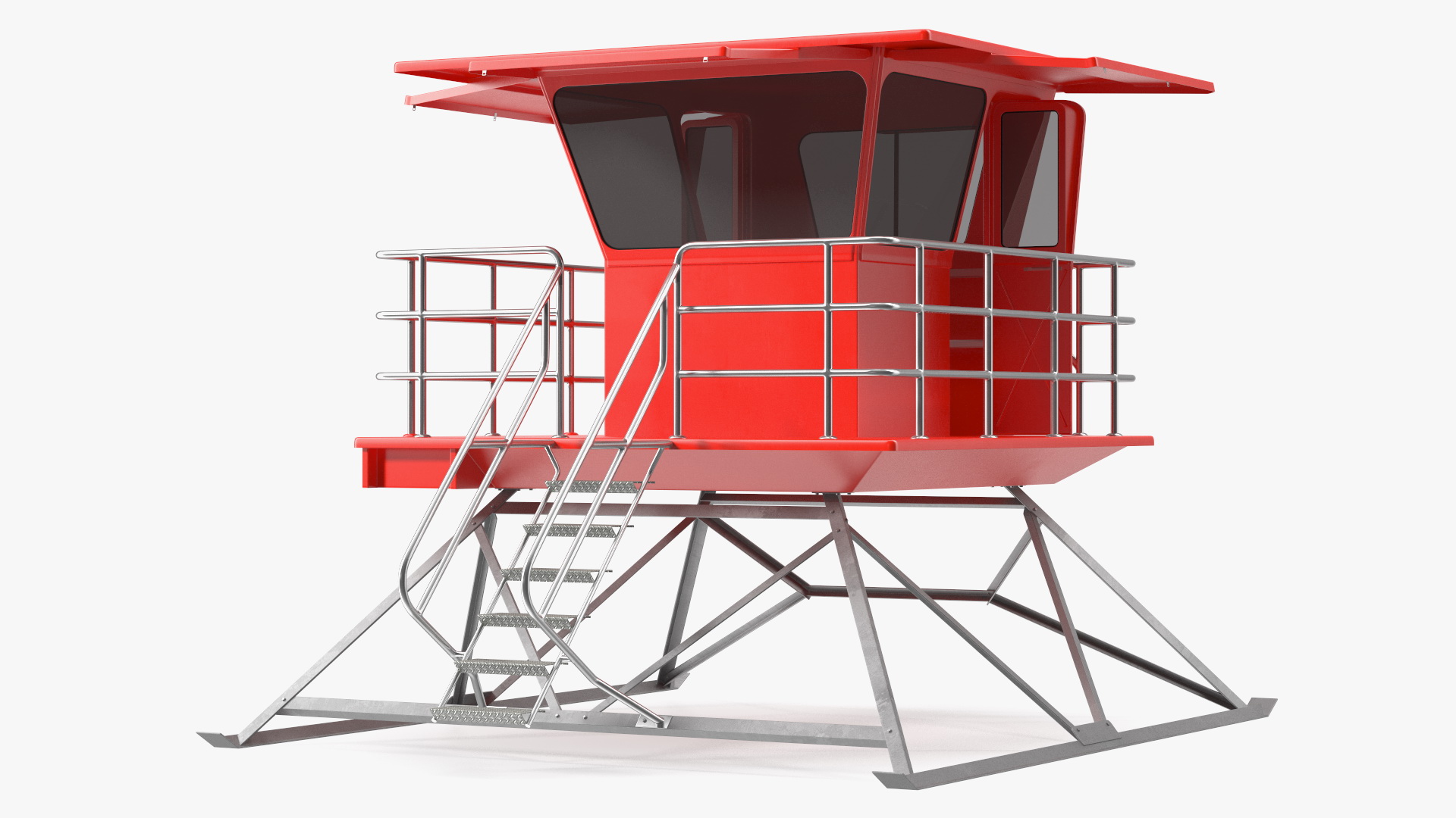 Red House Lifeguard 3D model