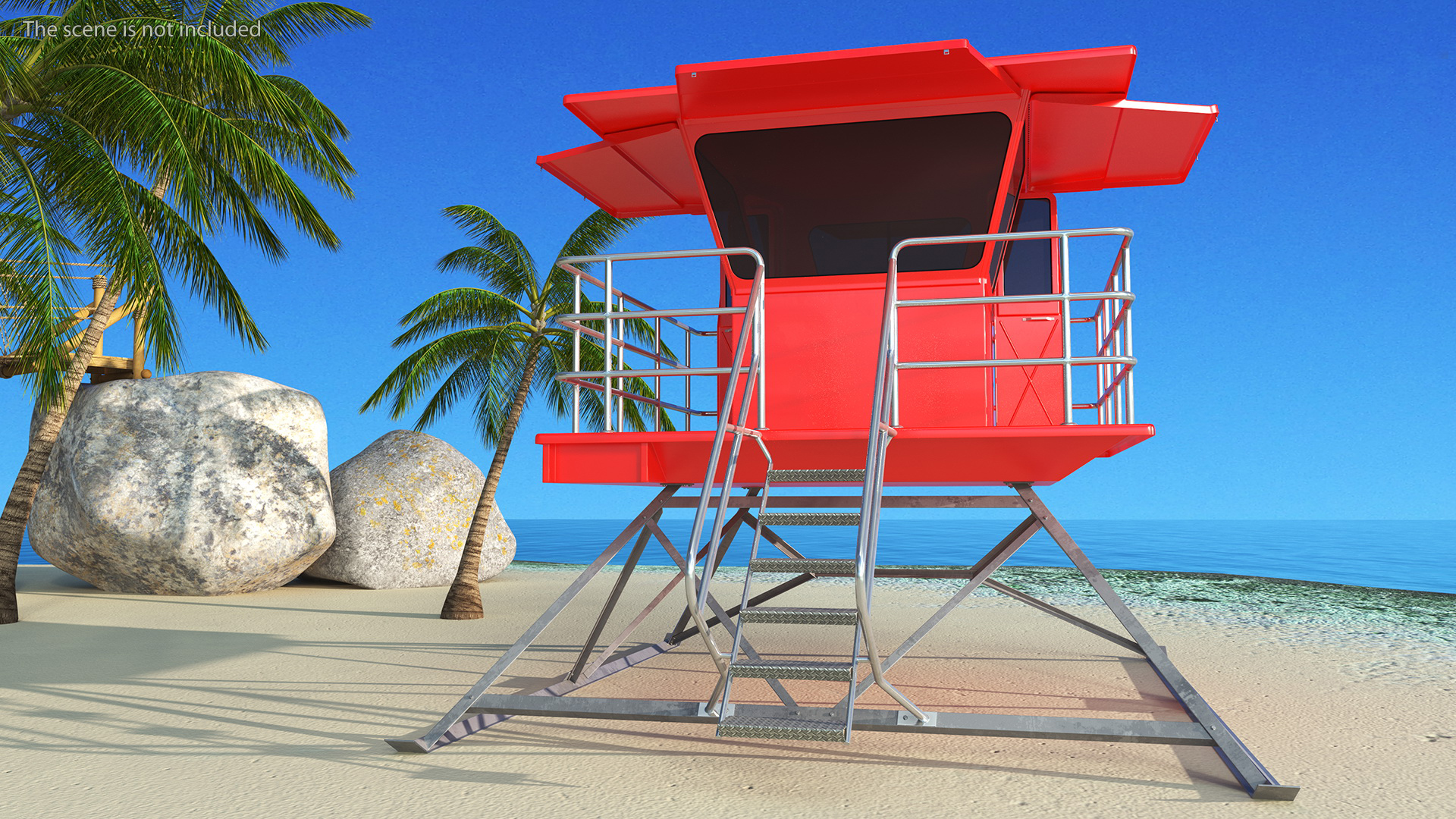 Red House Lifeguard 3D model