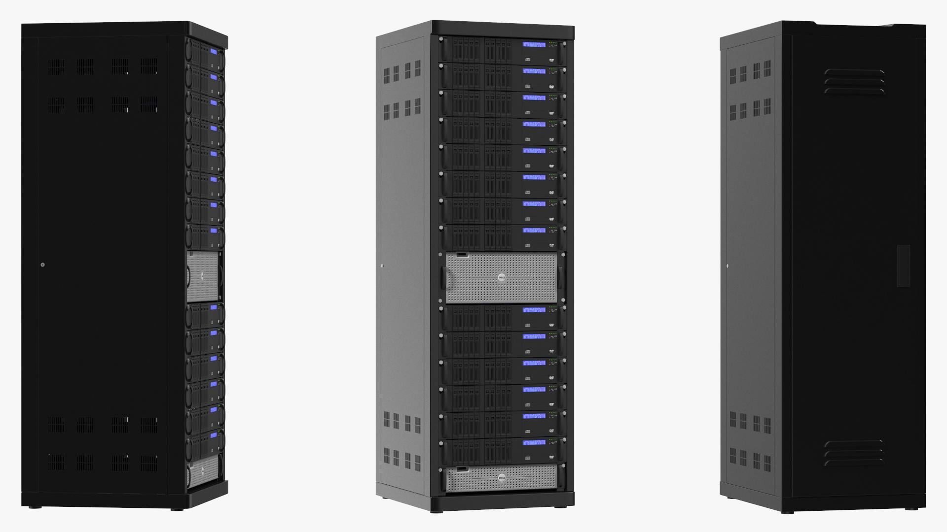 Rack Server Cabinet 3D model