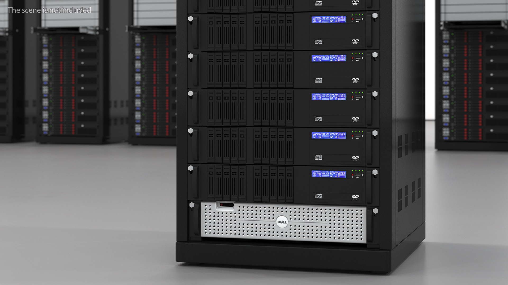 Rack Server Cabinet 3D model