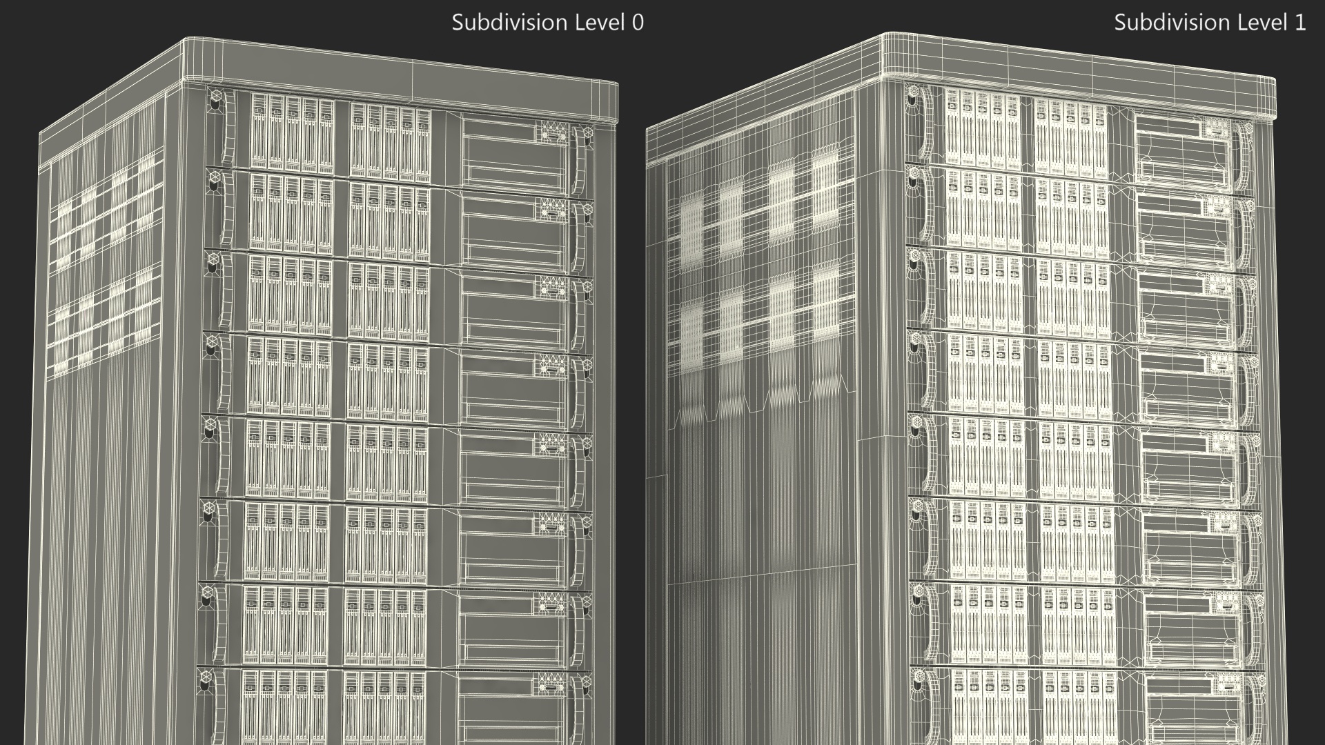 Rack Server Cabinet 3D model