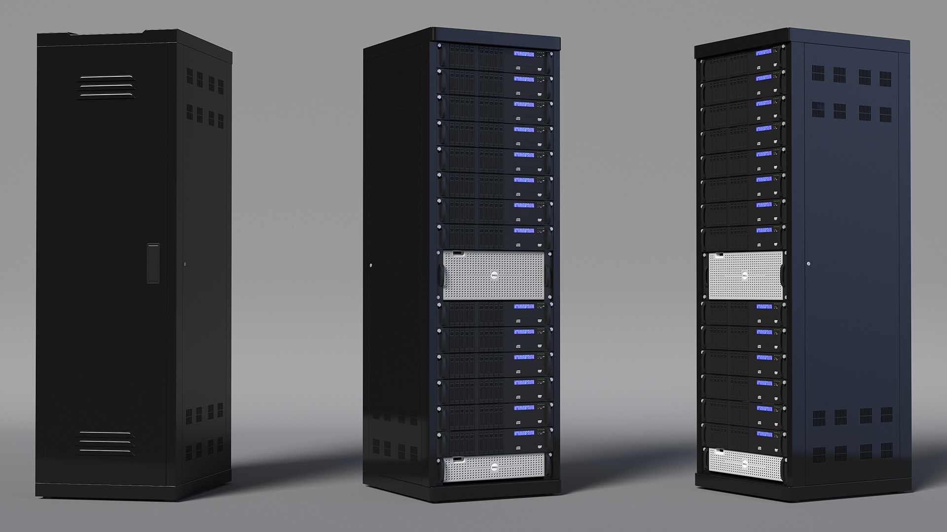 Rack Server Cabinet 3D model