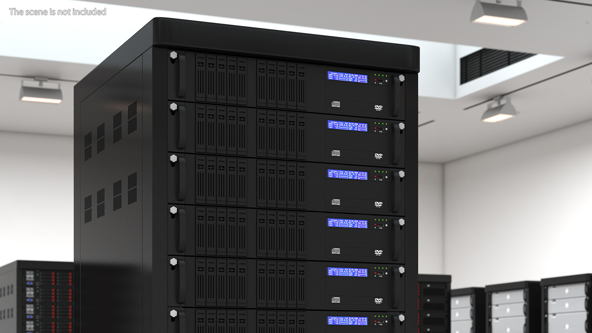 Rack Server Cabinet 3D model