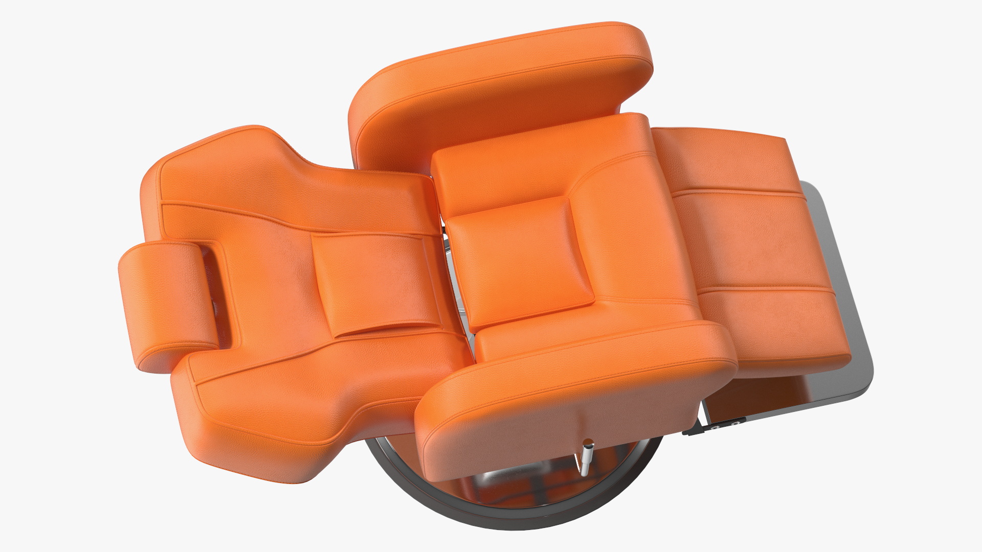 Modern Beauty Salon Chair Orange 3D