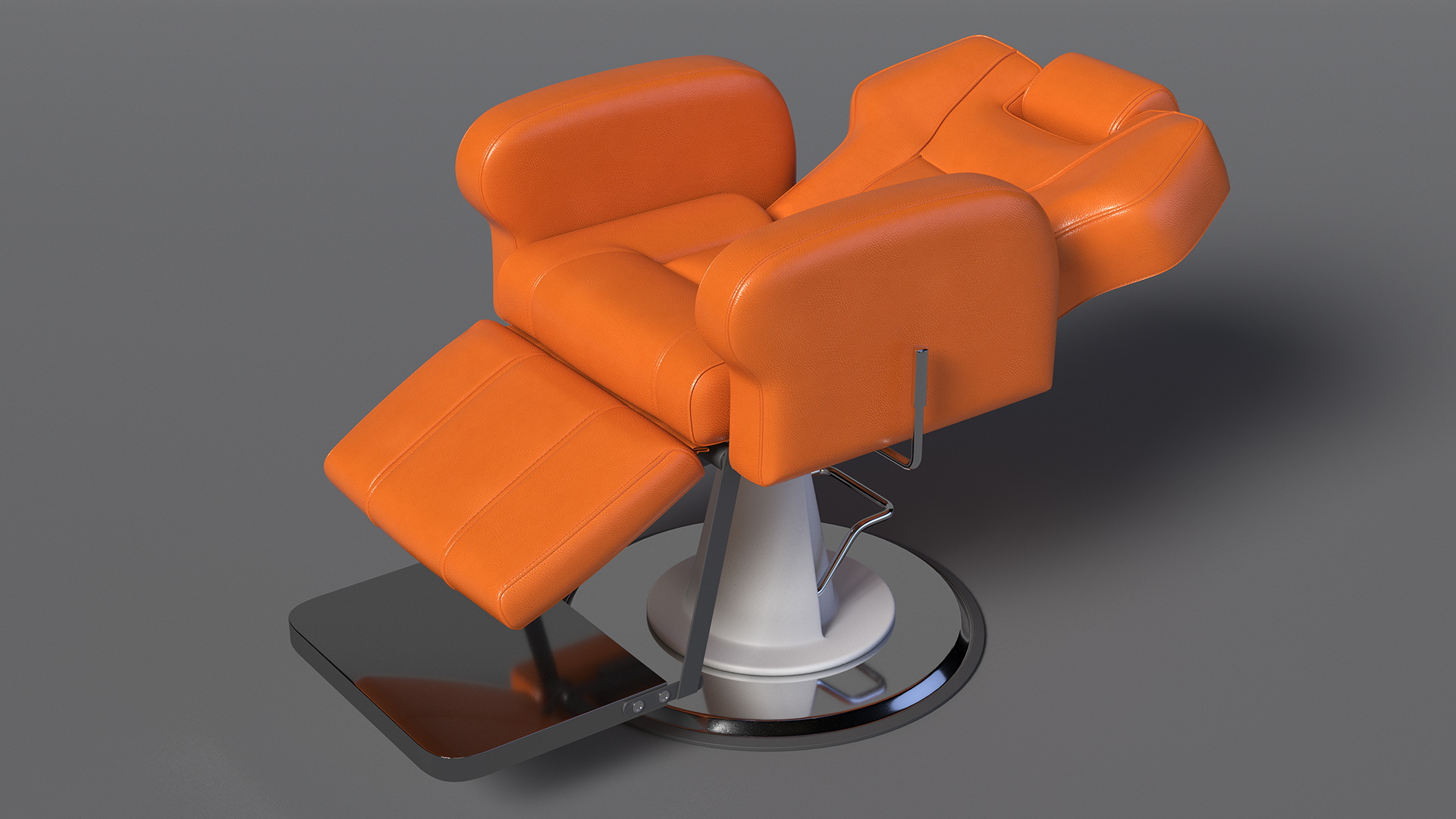 Modern Beauty Salon Chair Orange 3D