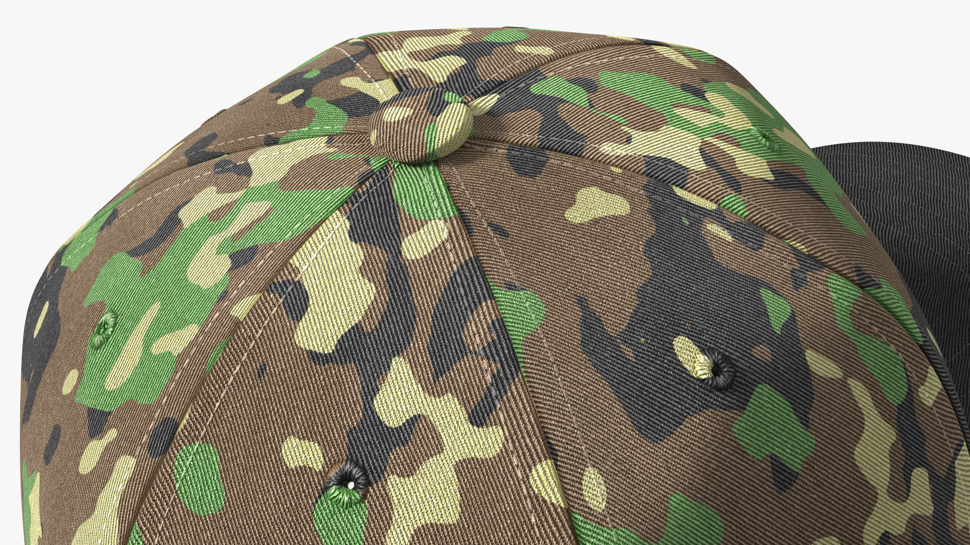 3D Baseball Cap Camouflage model