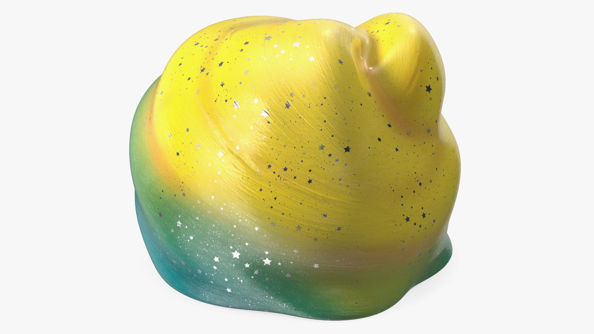 Yellow Blue Toy Slimes 3D