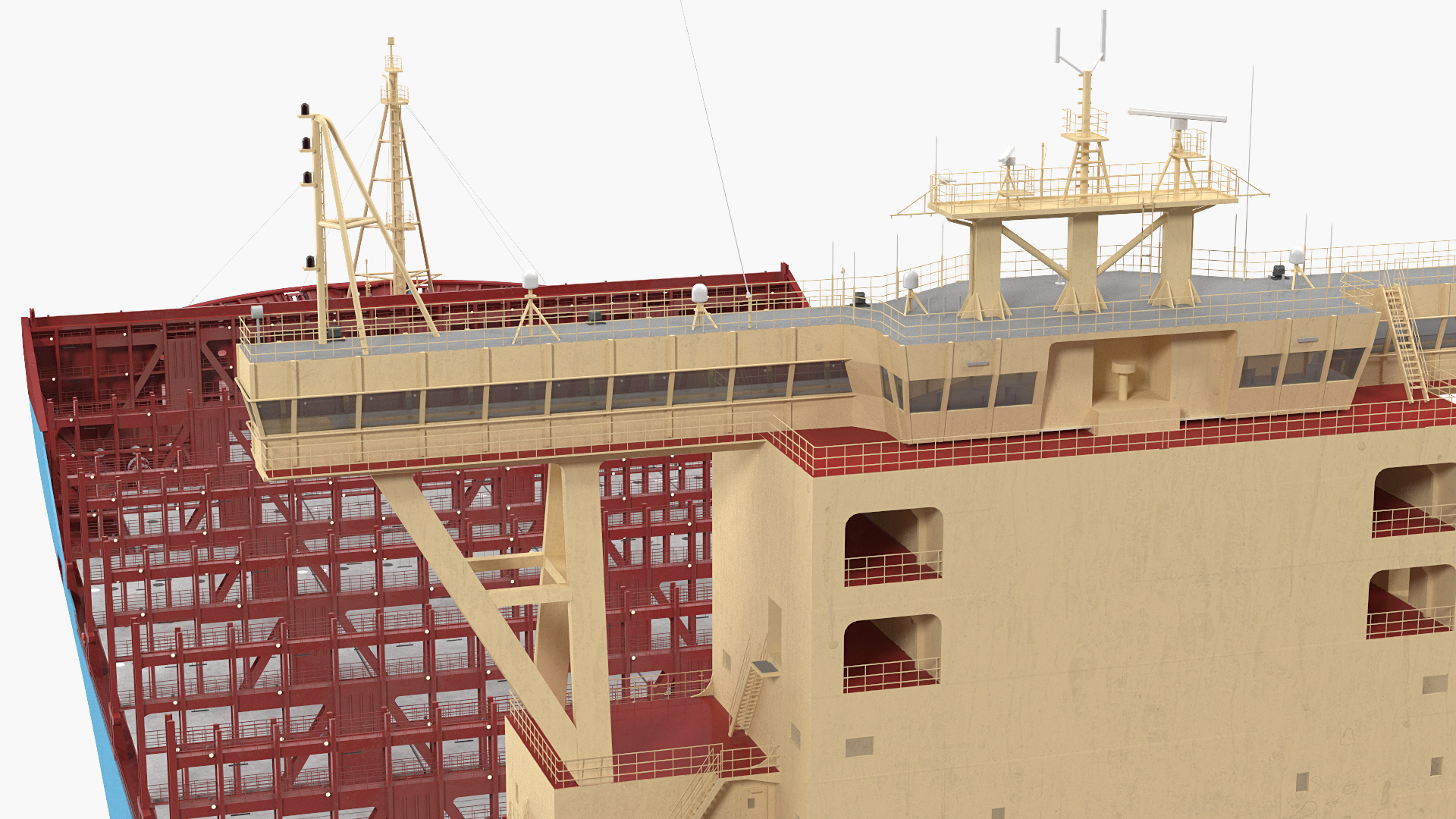 3D Maersk McKinney Moller Container Ship Empty model