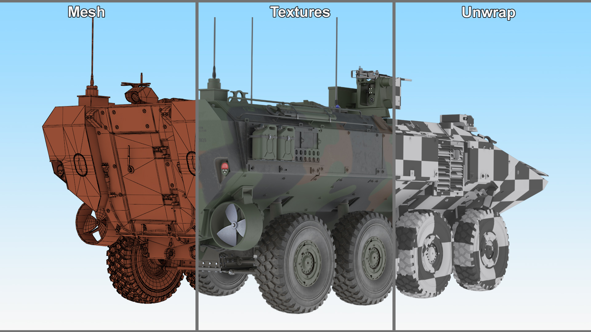 US Amphibious Combat Vehicle ACV 3D