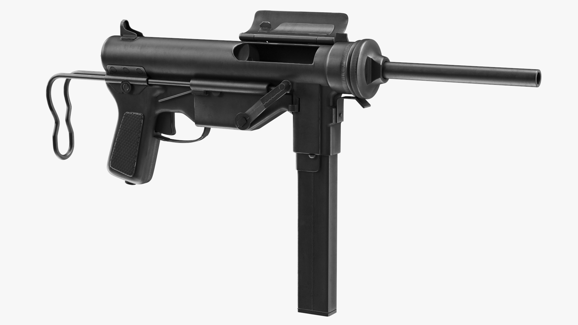 M3 Grease Gun Submachine Gun 45 Caliber 3D model